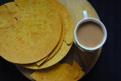 Khakhra with tea