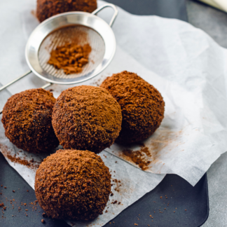 Chocolate rum balls