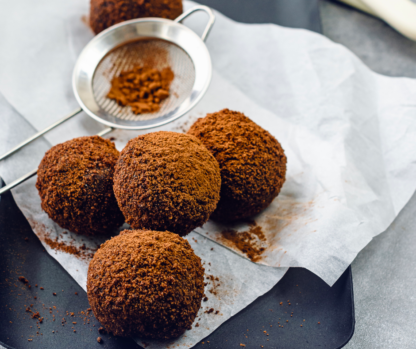 Chocolate rum balls