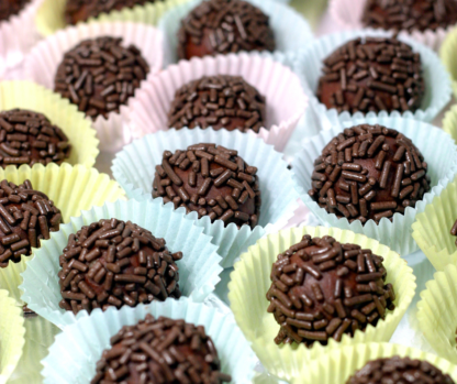 Chocolate rum balls